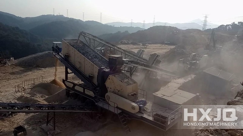 mobile impact crushing plant