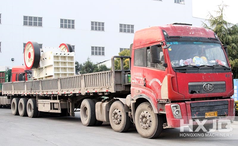 jaw crusher during delivery 